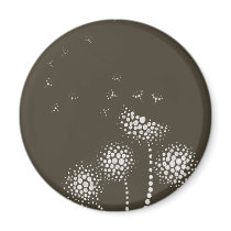 blowing flowers magnets by Kaitesartcentral blowing flowers magnets