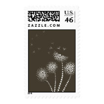 blowing flowers postage