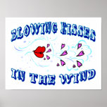 Blowing Kisses In The Wind Print