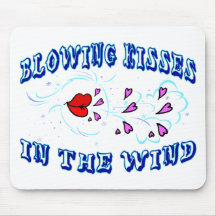 Blowing Kisses Mouse Pad