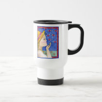 Blowing Kisses Travel Mug mugs