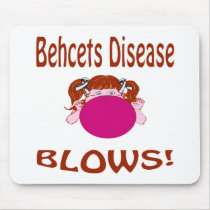 Blows Behcets Disease Mousepad by causeican Blows Behcets Disease Mousepad