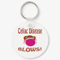 Blows Celiac Disease Keychain by causeican Blows Celiac Disease Keychain