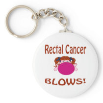Blows Rectal Cancer Keychain