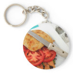 BLT On A Ciabatta Roll keychains
