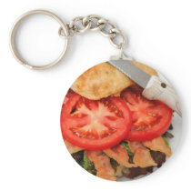 BLT On A Ciabatta Roll Keychains