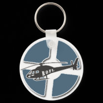 Blu Copter Key Chain keychains