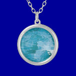BLUE173 PAINTED WATER RIPPLE EFFECT TEXTURE TEMPLA necklaces