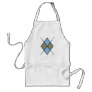 Blue-001 Argyle Pattern Apron