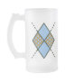 Blue-001 Argyle Pattern Mug