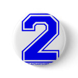 Blue 2 pinback button