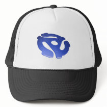 Blue 3D 45 RPM Adapter hats