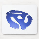 Blue 3D 45 RPM Adapter Mouse Pads