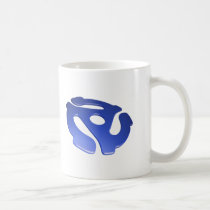 Blue 3D 45 RPM Adapter mugs