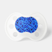 Blue 3D Cells Baby Pacifier