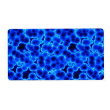 Blue 3D Cells Shipping Labels