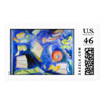 Blue 4 postage