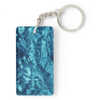 Blue Abstract Acrylic Key Chains