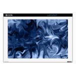 blue abstract art 17laptop skin sleeve