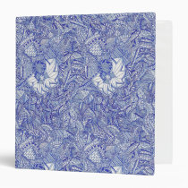 Blue abstract binder binders