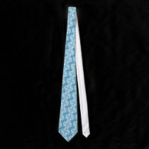 Blue Abstract Bubbles Art Neck Tie ties