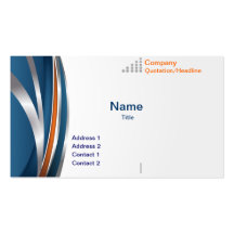 Blue Abstract Business Card Template