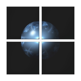 Blue Abstract Globe