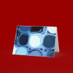 Blue abstract Greeting Card cards