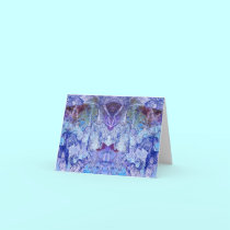 Blue Abstract Greeting Card