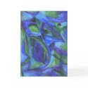 BLUE ABSTRACT greeting card