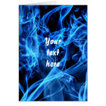 Blue Abstract Greeting Cards