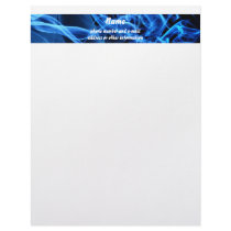 Blue Abstract Personalized Letterhead