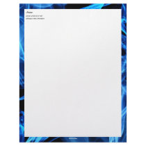 Blue Abstract Letterhead