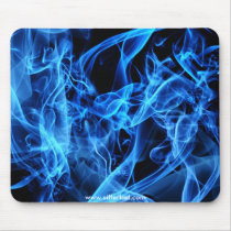 Blue Abstract Mousepad