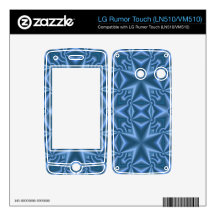 Blue abstract pattern decals for LG rumor touch