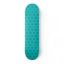 Blue Abstract Pattern Skateboard
