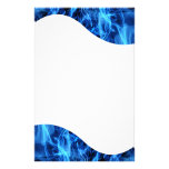 Blue Abstract Personalized Stationery