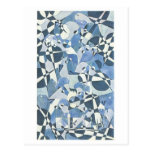 Blue Abstract Post Cards
