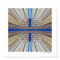 Blue Abstract Poster posters by DonnaGrayson Blue Abstract Poster posters