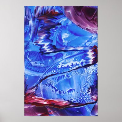 Blue Abstract Print by ctrammel