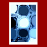 Blue Abstract poster posters