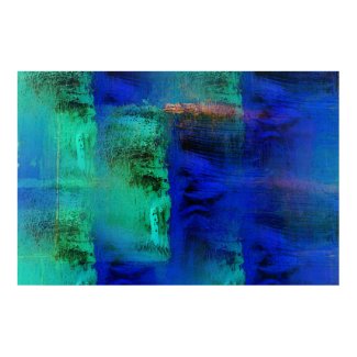 Blue Abstract Poster - Original Abstract Art Print