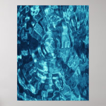 Blue Abstract Print