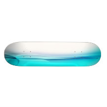 Blue Abstract Skate Board