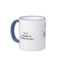 "Blue" abstract sketch mugs