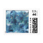 Blue Abstract. Stamp