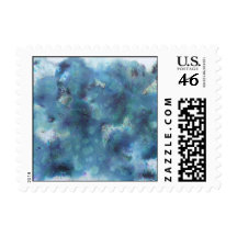 Blue Abstract. Stamp