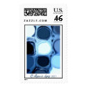 Blue abstract Stamp
