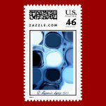 Blue abstract Stamp stamps