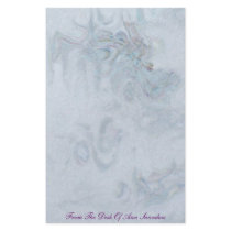 Blue Abstract stationery